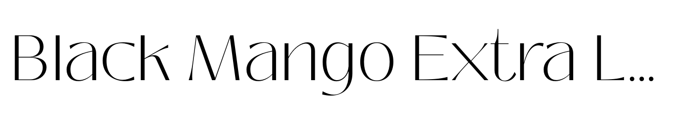 Black Mango Font | Webfont & Desktop | MyFonts
